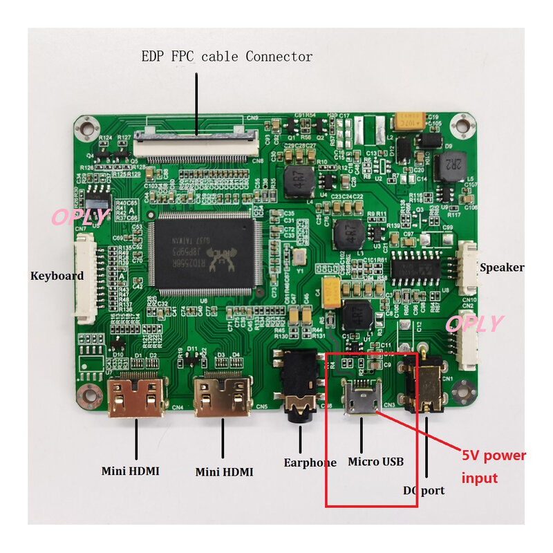 Kit contrôleur EDP 2K pour LQ125T1JX03B LQ125T1JX03C LQ125T1JX03D LQ125T1JX05-E 2560x1440 micro USB Mini 2 LED compatible HDMI