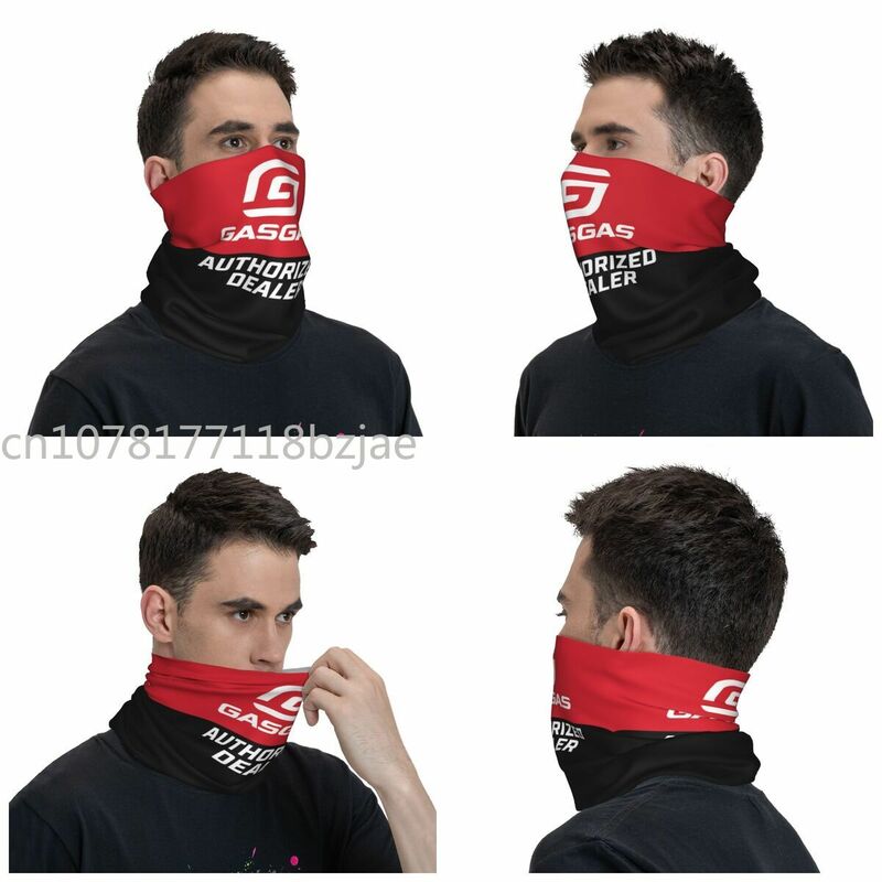 GasGas Bandana penutup leher dicetak Enduro sepeda motor sepeda gunung masker syal multifungsi masker wajah lari uniseks musim dingin