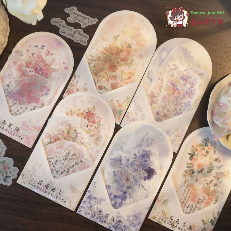 6 confezioni/lotto colori primaverili permeati ovunque marcatori serie album fotografico decorazione carta mascheratura adesivo washi