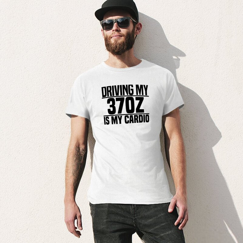Camiseta "Driving my 370Z is my cardio" para hombre, camisetas divertidas personalizadas