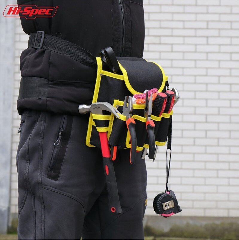 Hi-Spec 1PC elettricista borsa per attrezzi impermeabile borsa per attrezzi da lavoro mimetica cintura per attrezzi borsa per custodia in tela di Nylon strumento fai da te