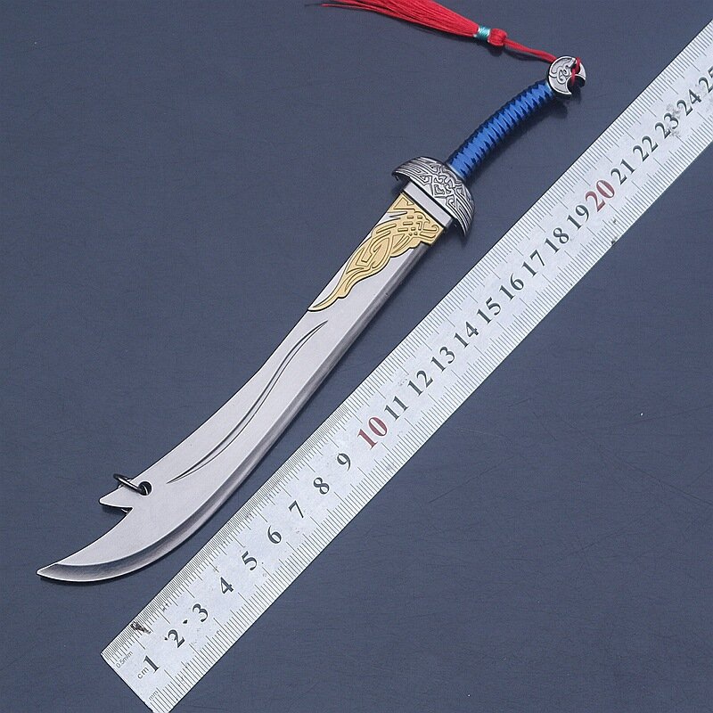 Abridor de carta espada abridor de carta do vintage liga arma pingente modelo tang dinastia famosas espadas chinesas