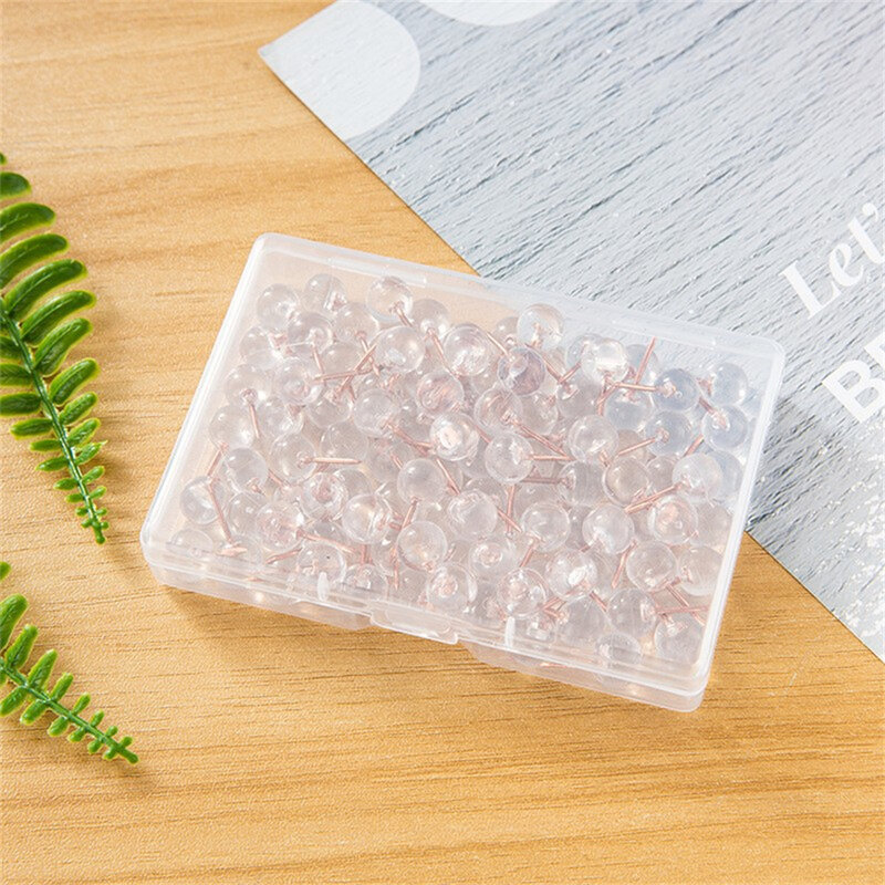 Thumbnail 1*2cm Thickened Material Easy To Use Simple Shape Drawing Board Pushpin Thumbtack Rose Gold Small Size Colored Nails