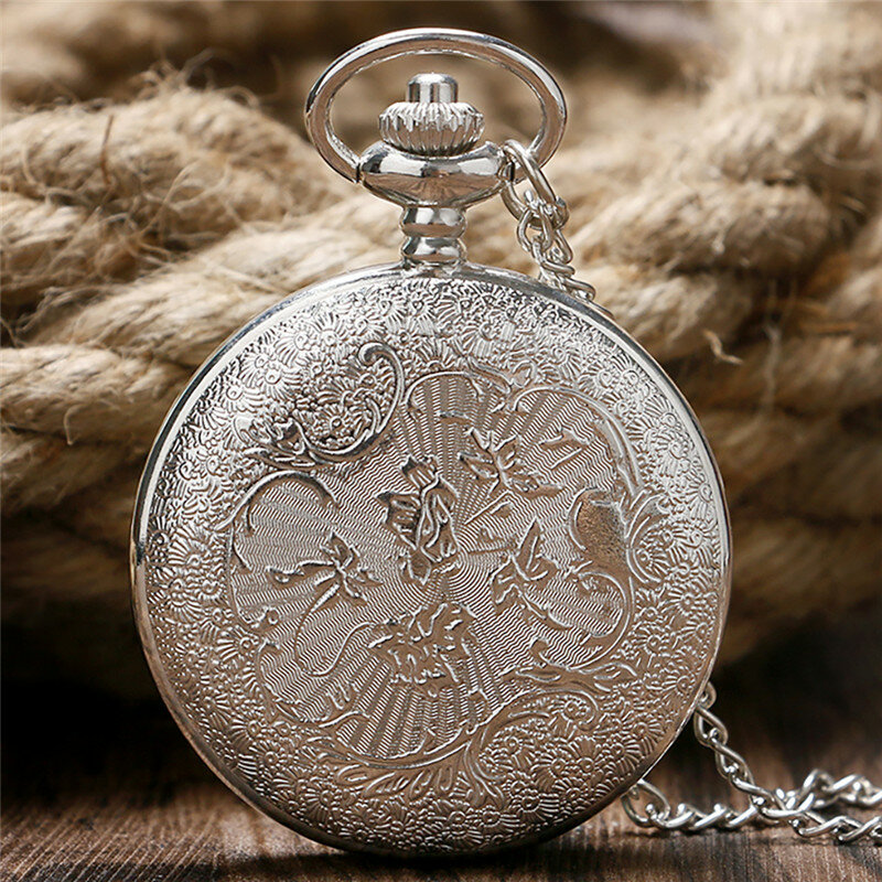 Reloj de bolsillo analógico de cuarzo para hombre y mujer, accesorio con diseño de caballo dorado y plateado, estilo chino, cadena y suéter, regalo Vintage