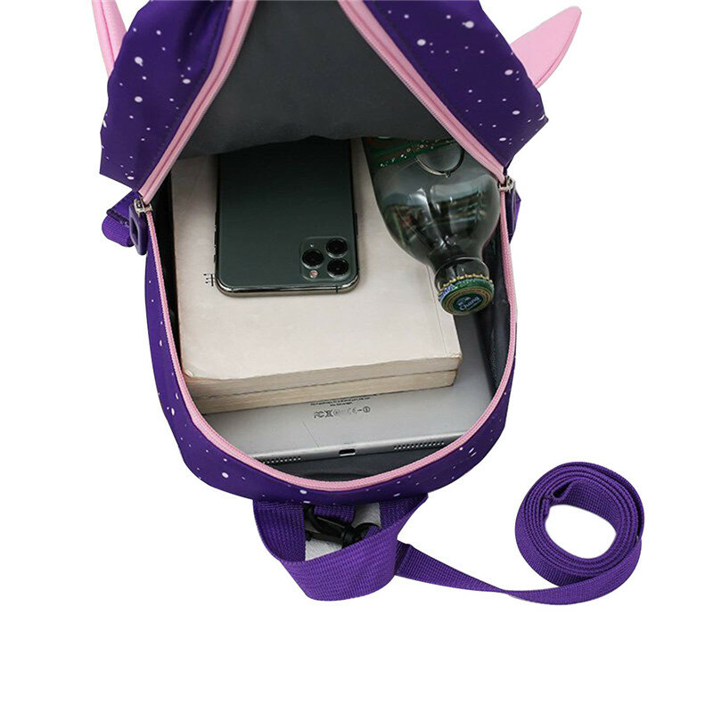 New Large-Capacity Schoolbag Lovely 3D Cartoon Rocket Lightweight School Bookbag Anti Lost Children Printed Waterproof Bagpack