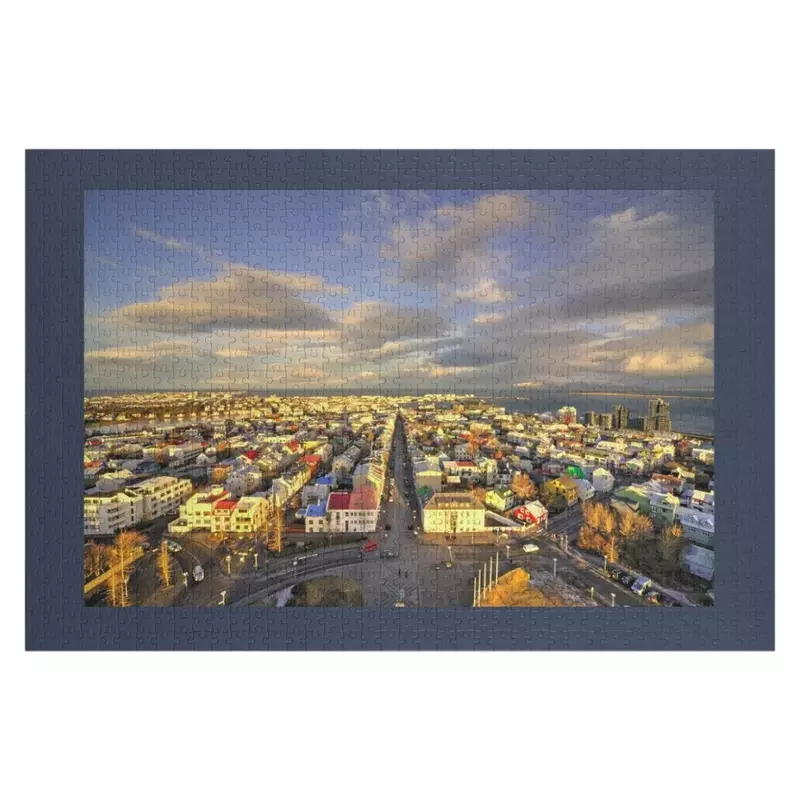 Vista of Reykjavik Jigsaw Puzzle Iq Personalized Puzzle
