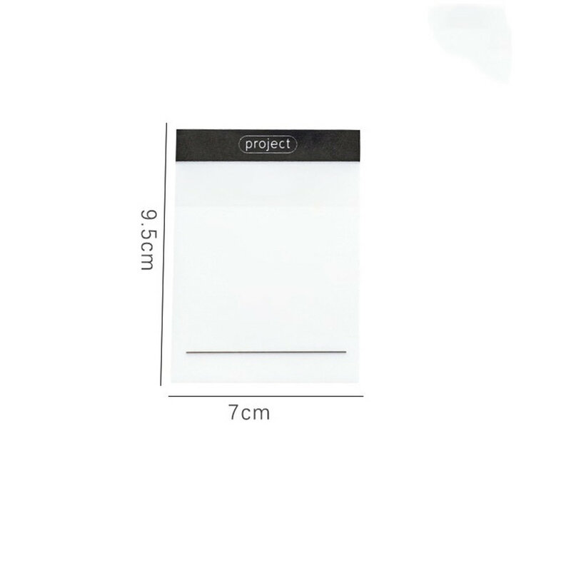 1Pc Draagbare 50/80 Vel Blanco Grid Transparante Sticky Note Memo Pad Voor Maken Notities Planning Notepad School Kantoorbenodigdheden