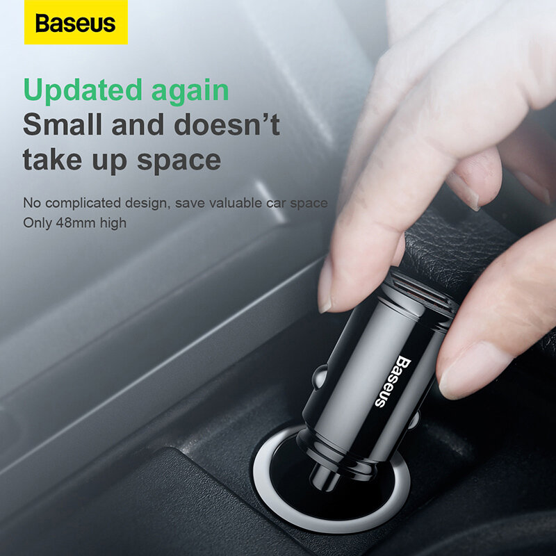 Baseus – chargeur de voiture USB 4.0 QC4.0 QC3.0 QC SCP 5A PD Type C 30W, Charge rapide pour téléphone portable iPhone Xiaomi