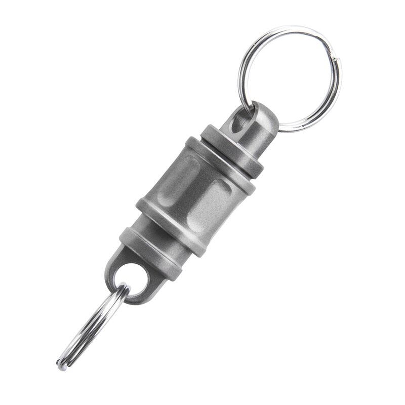 LLavero de aleación de titanio con resorte de bloqueo de coche, Mini anillo giratorio Universal, herramienta, piezas de llave, accesorios