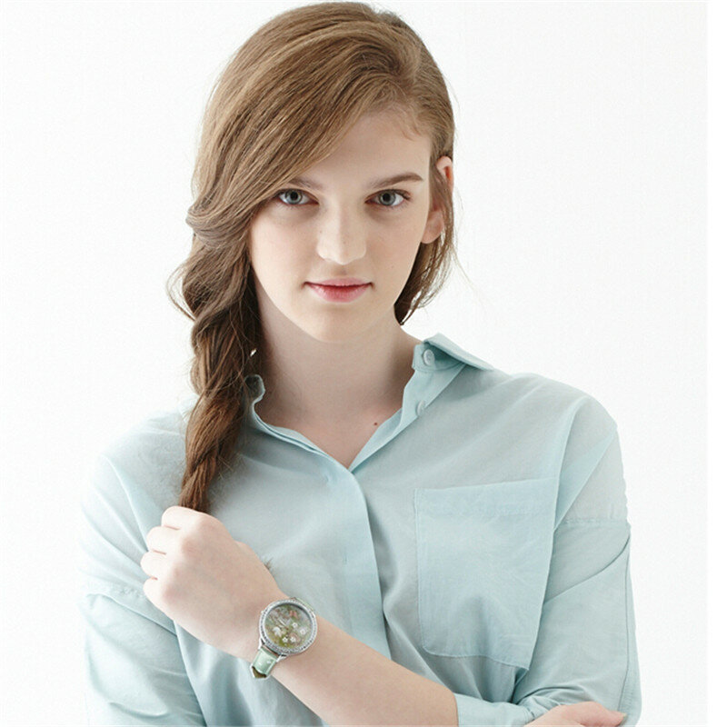 M:N: markowy zegarek mody damski luksusowy ręcznie robiony prezent 3D z ptakami dla dziewczynek kwarcowe zegarki na rękę wodoodporne świecące dla kobiet Reloj Mujer
