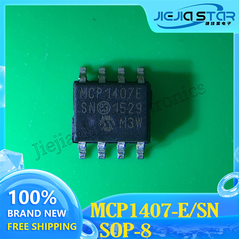 Оригинальный чип микроконтроллера, бесплатная доставка, MCP1407, MCP1407E, MCP1407-E, SN, SOP8, 100% новый, в наличии, 3-10 шт.