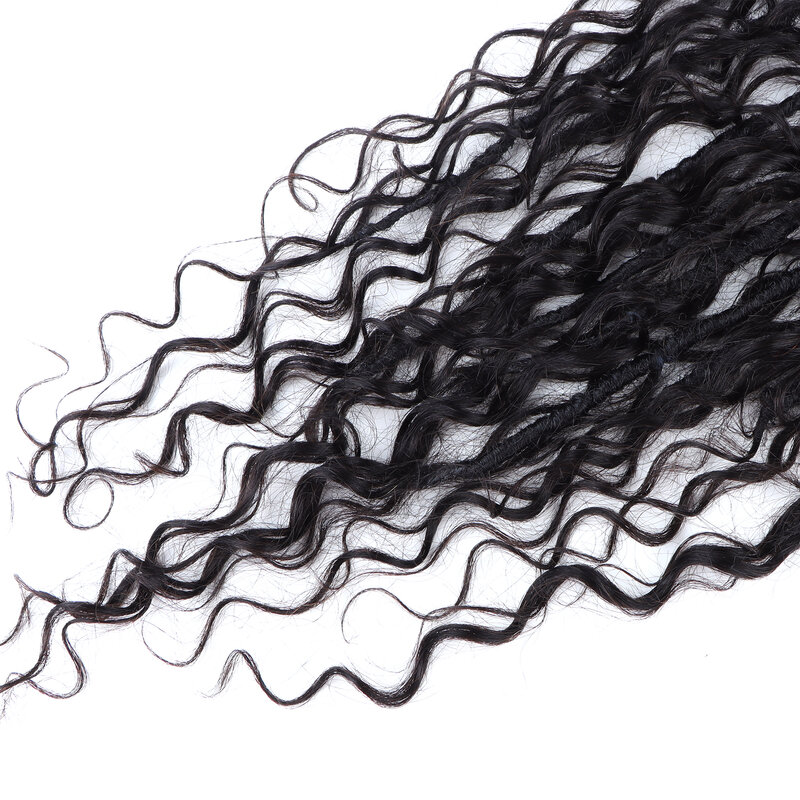Orientfashion capelli umani con Dreadlock sintetico per le donne Box trecce Bohemain Brading 28 pollici 80 pezzi