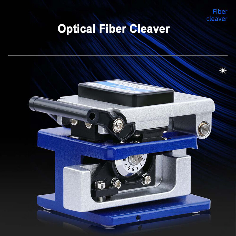 FC-6S Fiber Cleaver FTTH Optical Fiber Cable Cutting Tools  Fiber Cable Cutter Knife 16 Surface Blade Metal Material