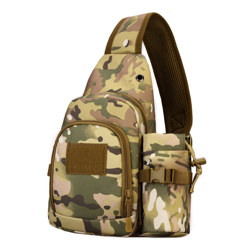 Nylon Men Military Assualt Water Bottle Sling Bags High Quality Multi-Purpose Shoulder Messenger Bag Rucksack Chest Back Pack