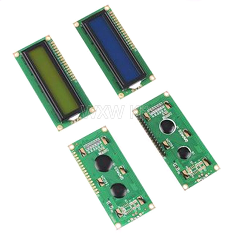 Módulo LCD LCD1602 para Arduino, pantalla verde azul/amarilla de 16x2 caracteres, PCF8574T PCF8574 IIC I2C, interfaz 5V, 1602