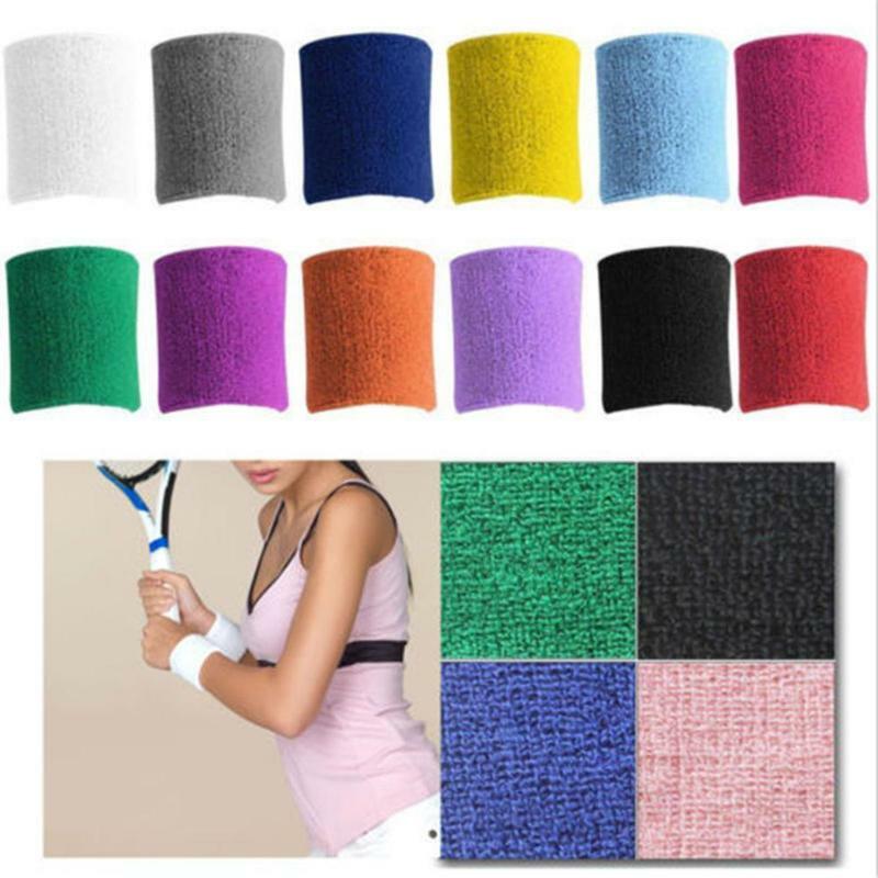 Laufen Baumwolle Badminton Schutz Basketball 1 farbige Ausrüstung sportliche Armbänder für Männer und Frauen schweiß absorbierend