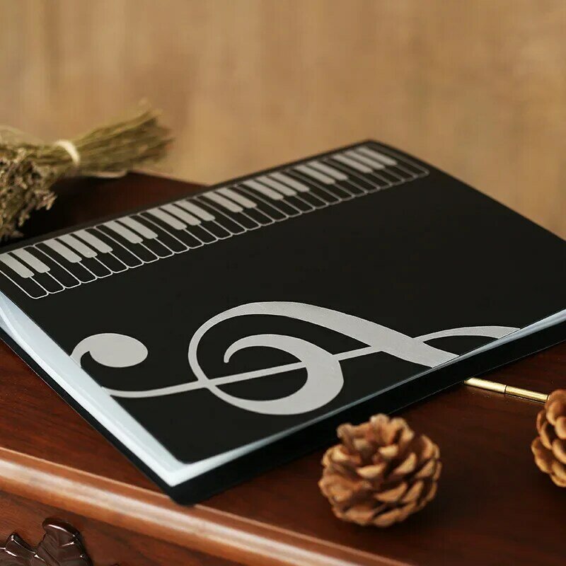 80 Sheets of A4 Music Book Clip Piano Music Score with Chorus Plug-in Folder Multi-function File Storage Products Music Supplies