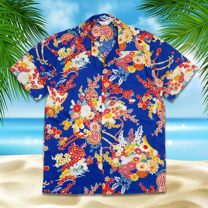 Рубашка мужская оверсайз в Кубинском стиле, блуза с коротким рукавом и 3D-принтом, подходит для летних праздников и отпуска