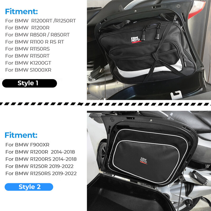 2023 Pannier Bags For BMW R1100RT R1150RT R1200R R1250RT R1200RS R850RT 1200RS Touring Pannier Inner Bag Expandable Luggage Bags