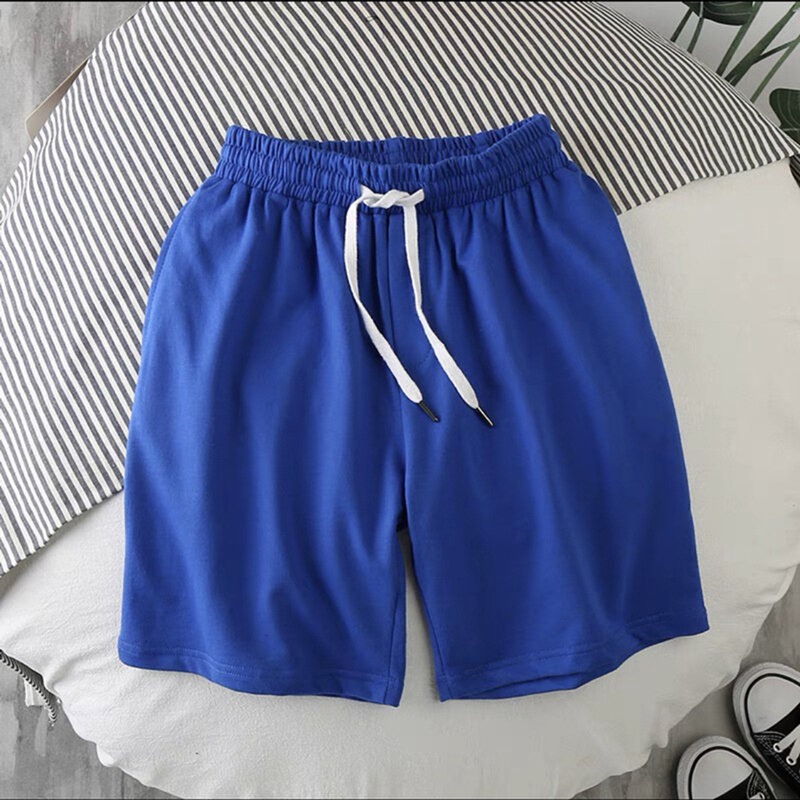 Pantalones cortos cómodos para hombre, Shorts de playa, deportivos para correr, Color sólido, rectos, a la moda, nuevos