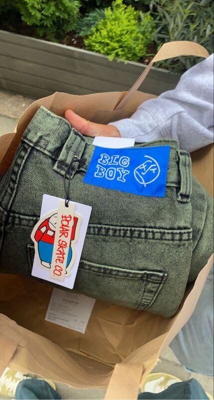 Синие мешковатые джинсы в стиле ретро для скейтборда, уличная одежда BigBoy с вышивкой и высокой талией, Модные баскетбольные брюки Y2K для пар, одежда