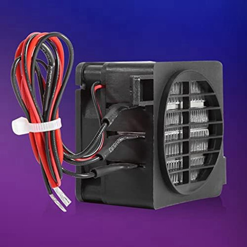 Aquecedor de ventilador cerâmico termostático, aquecimento rápido, desumidificação do ar, DC, PTC, 24V, 200W, 1 peça
