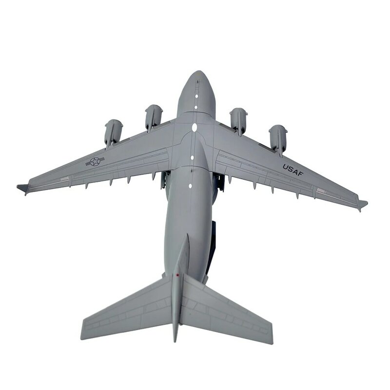 미국 C-17 C17 글로브마스터 III 전략 수송 항공기, 다이캐스트 금속 비행기 모델, 어린이 장난감, 1:200 1/200 체중계
