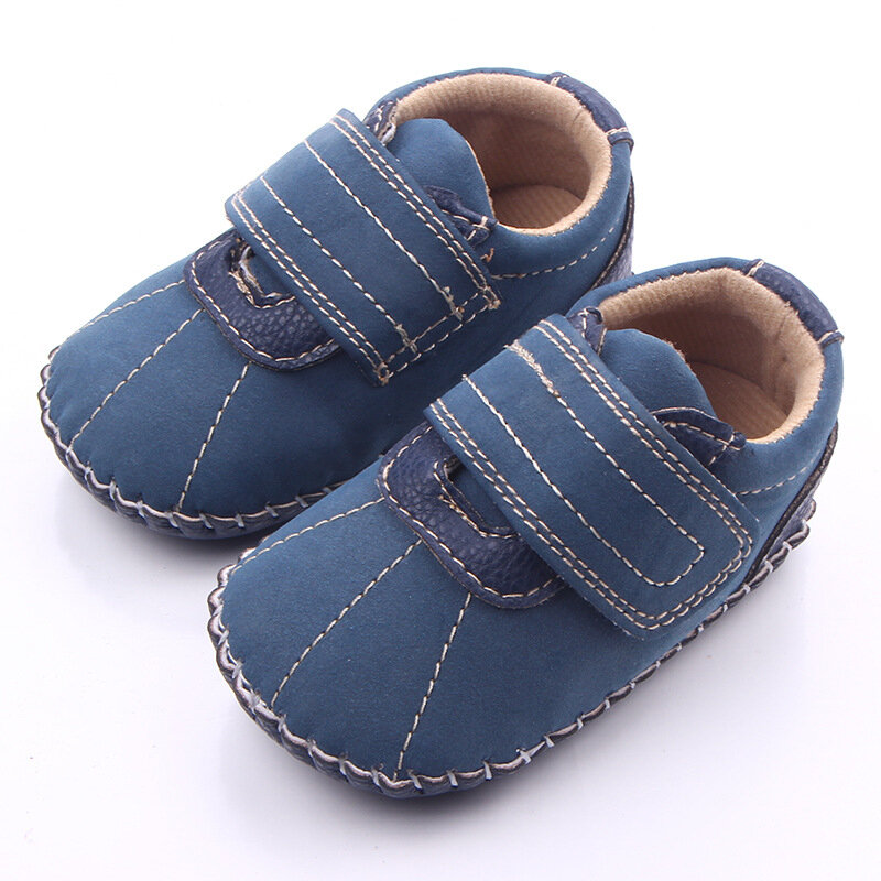 Sapatos de costura fosca artesanais para bebê, Sapatos de etapa única, Sapatos de criança para 01 ano, nova chegada