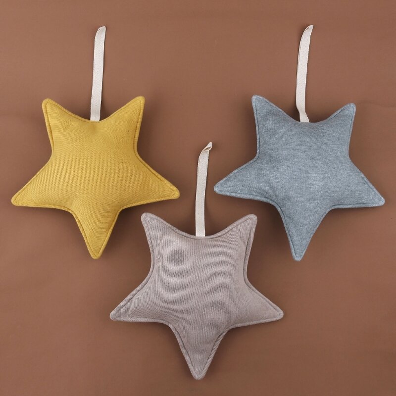 Sucette pendentif sucette porte-chaîne chaîne en coton couleur terreuse étoile forme laisse sangle pendentifs étoile forme jouet
