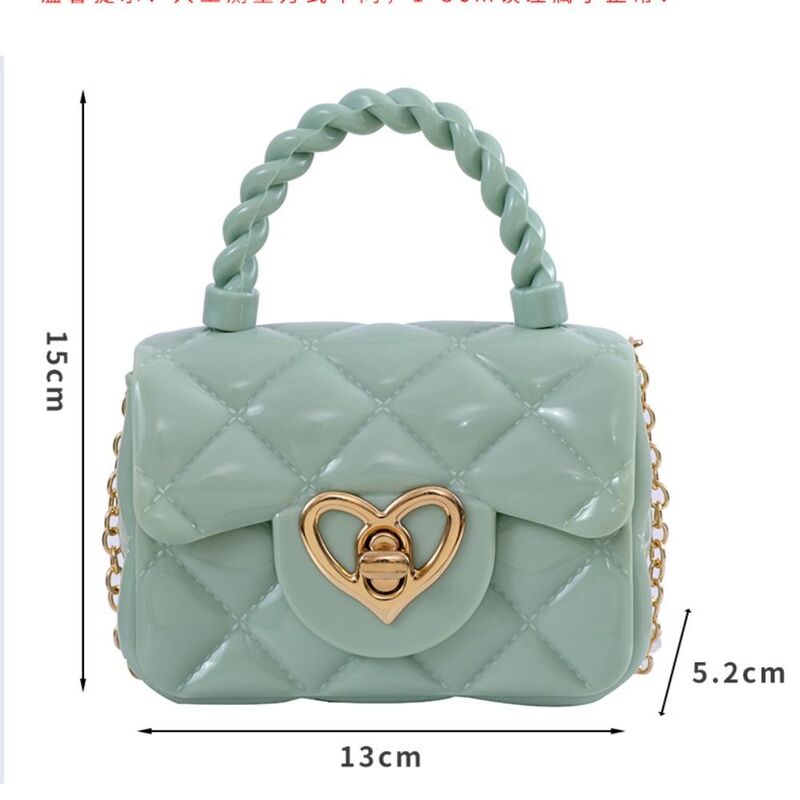 Tas bahu Mini PU dompet koin hati baru tas tangan wanita anak perempuan