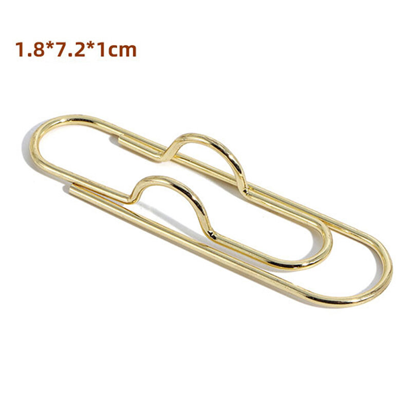 2Pcs Paper Clips Metal Pen Holder Clip School Bookmarks Photo Memo Ticket Clip Stationery Office School Supplies