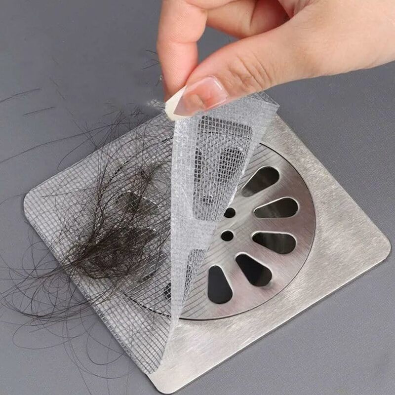Einweg-Haar ablauf fänger Mesh Anti-Blocking-Filter Boden abläufe Aufkleber Dusch haube Küche Waschbecken Sieb Stopper