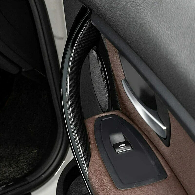 Drzwi wewnętrzne uchwyt, gałka pokrywa osłonowa akcesoria samochodowe BMW F30 F80 F31 F32 F33 2013-2018 węgielna czerń