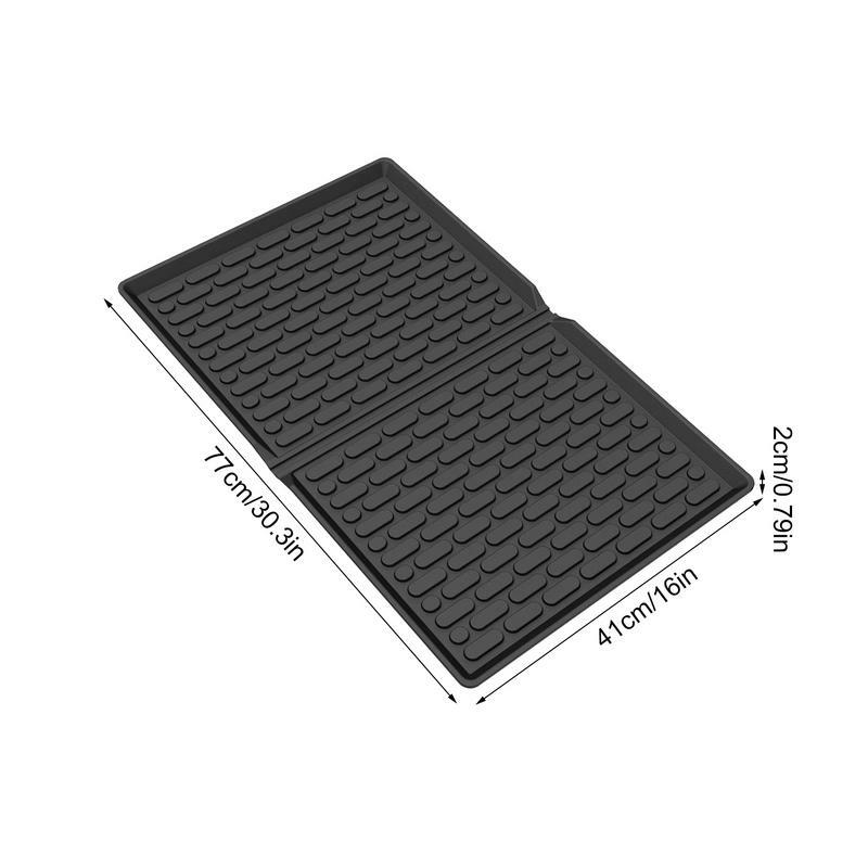 TPE 실리콘 전천후 바닥 매트, 2 인용 유모차 접이식 보호 바닥 매트, 유모차 카트 매트