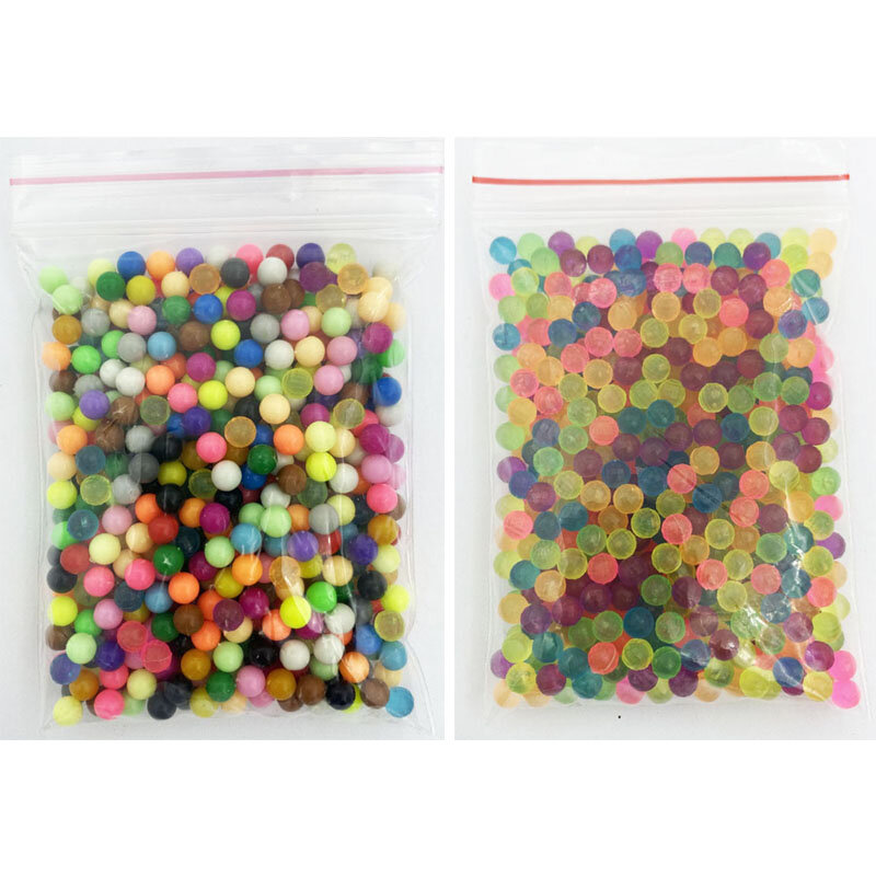 1000pcs 2kinds Colors Refill Beads Puzzle Crystal DIY Water Spray Beads Set aqua Ball Games Handmade Magic Toys for Children