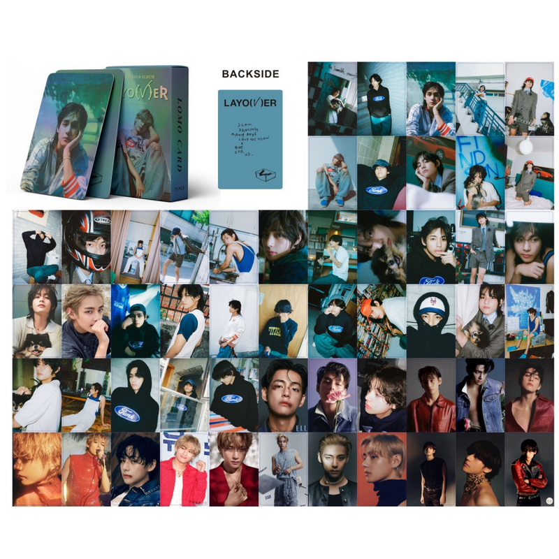 XIURAN 55Pcs/Box V Layover Mini Album Photocard KPOP Lomo Card (READY STOCK)