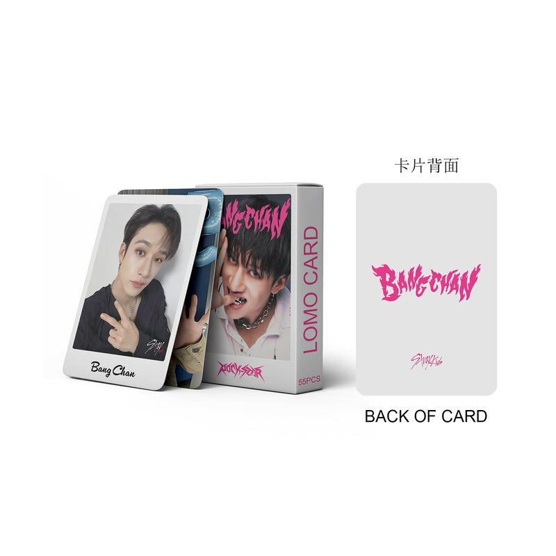 Kazuo SK Bangchan álbum Lomo cartão, K-pop fotocards, série cartões postais, 55 pcs