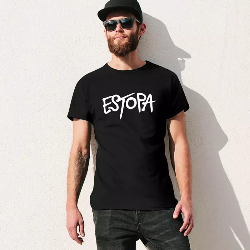 Estopa-T-shirt manches courtes pour homme, design personnalisé, vos propres blancs