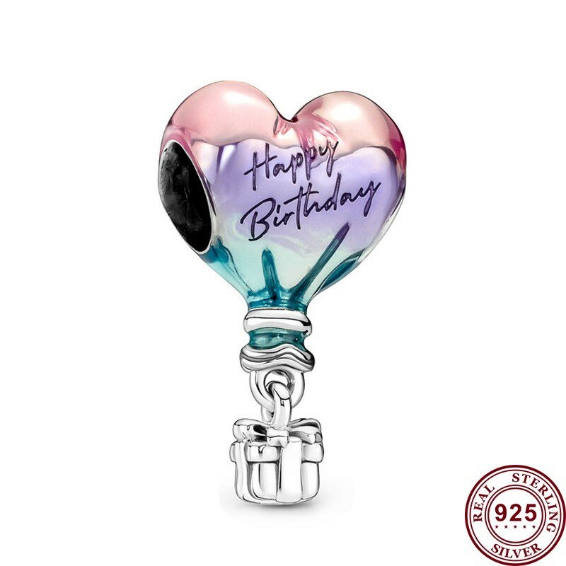 Nowy gorący 925 srebrny wykwintny dzień matki żarówka motocyklowa miłość serce Logo koraliki dla kobiet oryginalna bransoletka DIY urok biżuteria