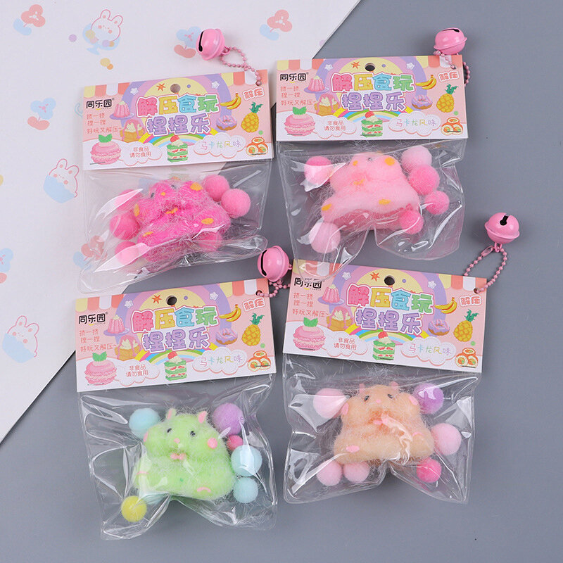 Mainan Fidget Hamster lucu mainan lembut Mochi Remas antistres mainan pesta bantuan stres untuk anak-anak dewasa pelepas stres tangan