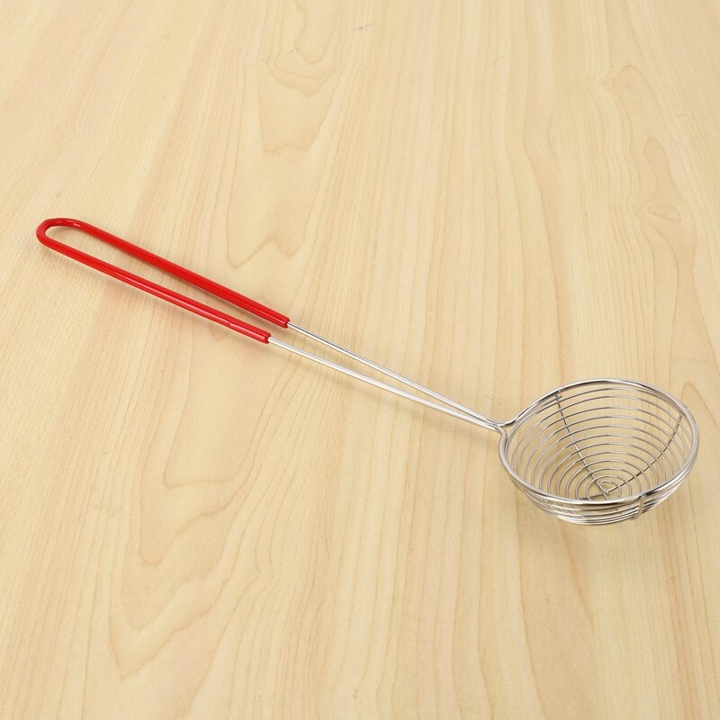 24 Pieces Stainless Steel Spider Strainer Spoon Small Wire Skimmer Colander For Hot Pot, Tortellini And Meatball