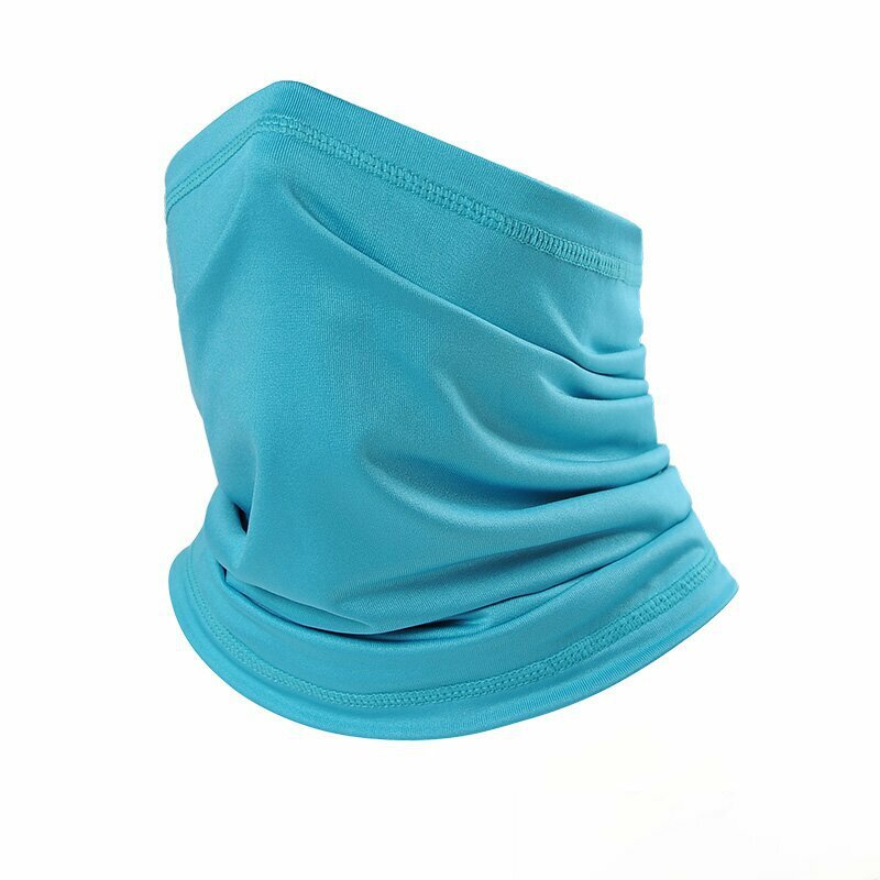 Scaldacollo in seta di ghiaccio ad asciugatura rapida foulard protezione solare maschera per il viso traspirante ciclismo maschera estiva multifunzionale all'aperto antipolvere