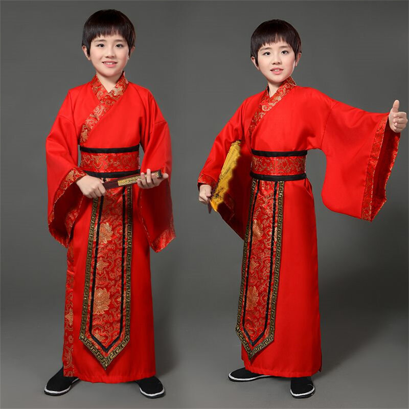 Traditionelle Alte chinesische volkstanz kostüme junge kinder klassische kinder kind tang-dynastie kostüm hanfu kleidung kleid