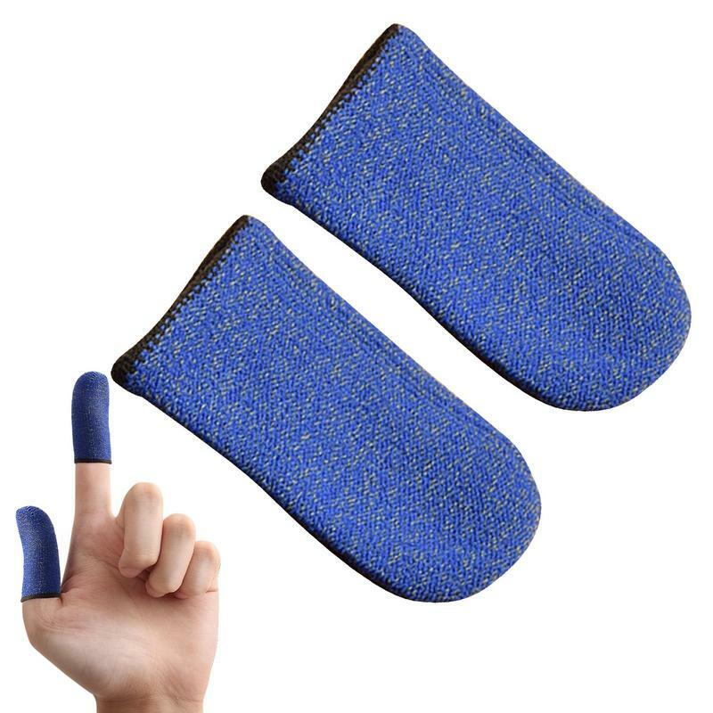 Couverture de doigt de jeu respirante, anti-transpiration, écran tactile, couverture de pouce, téléphone tactile, gants coordonnants, 2 pièces