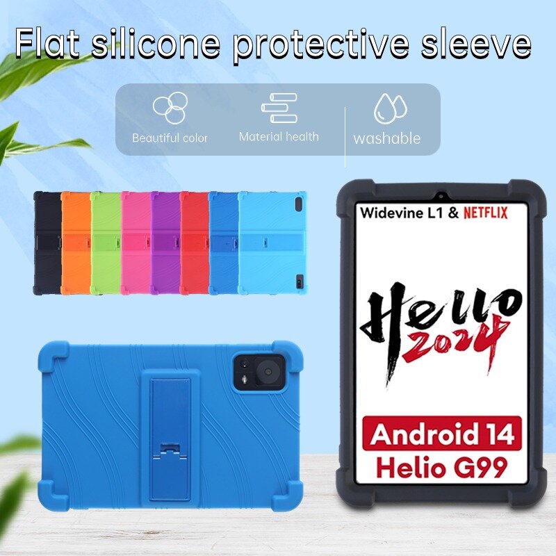 For HEADWOLF FPad5 Android 14tablet 8.4inch Coat Shockproof Cover Helio G99 Case Silicon WideVine L1 Stand Protective Shell Soft