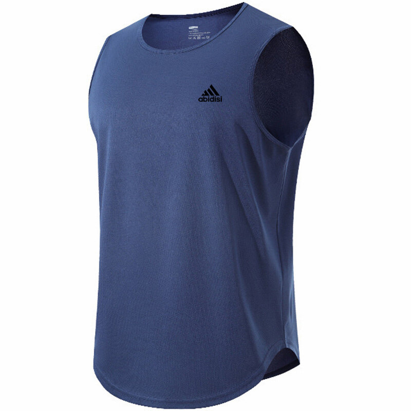 Abidisi-Camiseta sin mangas de malla transpirable para hombre, chaleco deportivo para gimnasio, ropa interior para correr