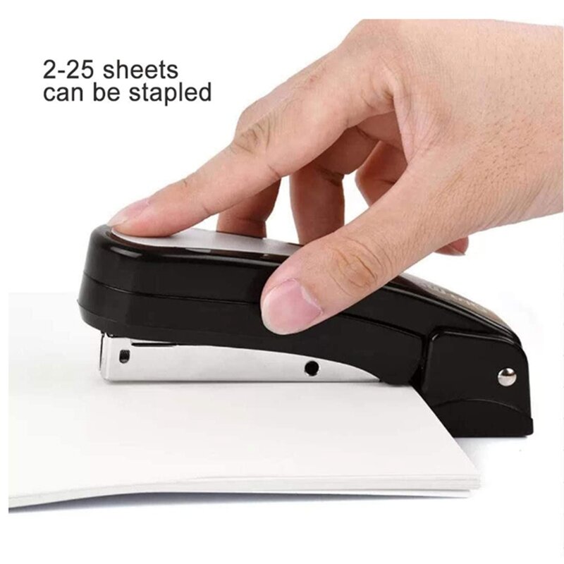 Stapler pegas dapat diputar Desktop, Stapler satu tekan 20 lembar kapasitas membuat buku dengan 1000 staples