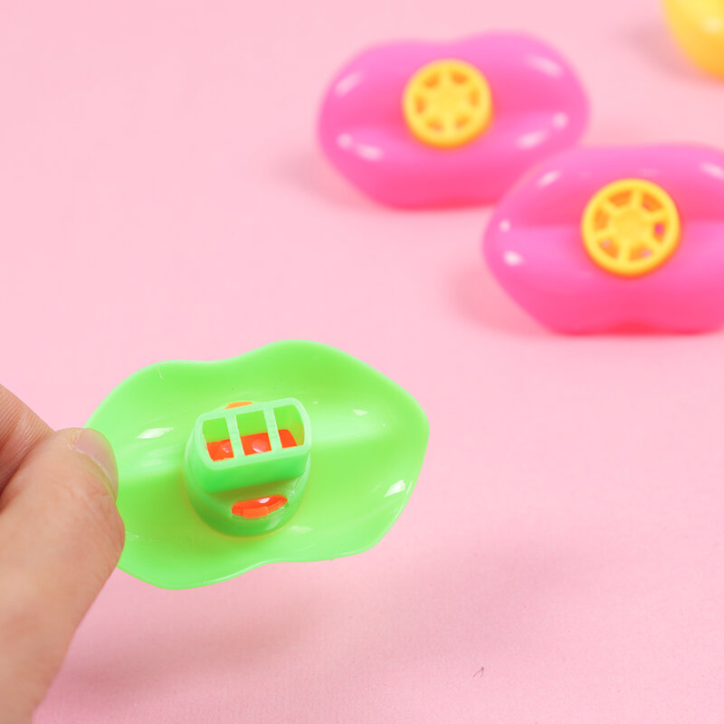 Silbato de plástico con forma de boca para niños, juguete divertido de 5/10 piezas, para fiesta de cumpleaños