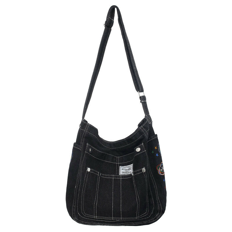 Shoulder Bag Versatile Denim One Large Capacity Crossbody Casual Handbag For Woman High-Quality Messenger Luxury Fashion Classic