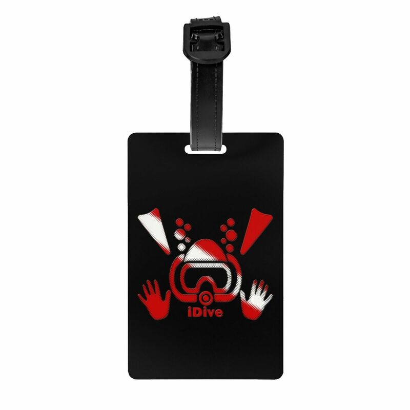 Originale Dive Scuba Diving Flag etichetta per bagagli etichette per bagagli personalizzate copertina per la Privacy nome ID Card